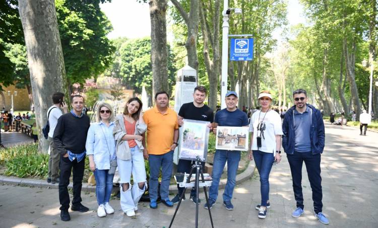 Beş Ülke Sanatçıları “Maltepe'den İstanbul" Resmetti